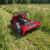 Débroussailleuse robotisée diesel 195-120S pour l'élimination des mauvaises herbes, 1,2 m, pour ferme, pente, jardin, entrée, diverses applications