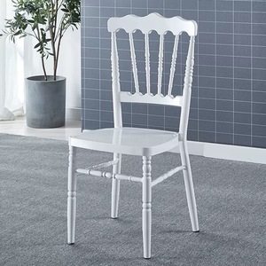 Chaises de décoration de mariage, chaise Napoléon de luxe dorée, chaise de mariage blanche, chaise de cérémonie de mariage en métal Napoléon - Product Image 6
