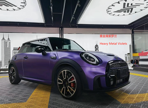 Película mate brillante sin burbujas de vinilo PET antiarañazos que cambia de Color vinilo negro gris verde película de envoltura de carrocería de coche ultra satinada - Product Image 6