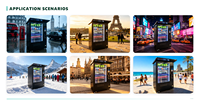 Distributeur automatique intelligent de snacks et de boissons IP65 pour extérieur, idéal pour les parcs, stations de ski et autres lieux extérieurs