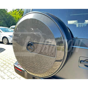 Cubierta de neumático de repuesto trasero de fibra de carbono estilo B para Mercedes Benz G Wagon W463 - Product Image 4