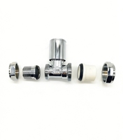 Robinet d'angle en laiton forgé de 3/4 pouce pour radiateur, vanne de contrôle de température et de mélange d'eau, filetage mâle OEM pour système de chauffage