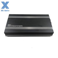 Amplificateur de voiture mini classe D haut de gamme 200W*4 canaux en aluminium avec crossovers et égaliseurs 20Hz-20kHz 11V-15V Garantie 2 ans