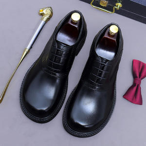 Zapatos Oxford de Cuero Hechos a Mano de Lujo, Diseño ASTON M.JAZZ, Directo de Fábrica, Color Marrón, Formales, con Cordones, Punta Cuadrada, Transpirables - Product Image 4