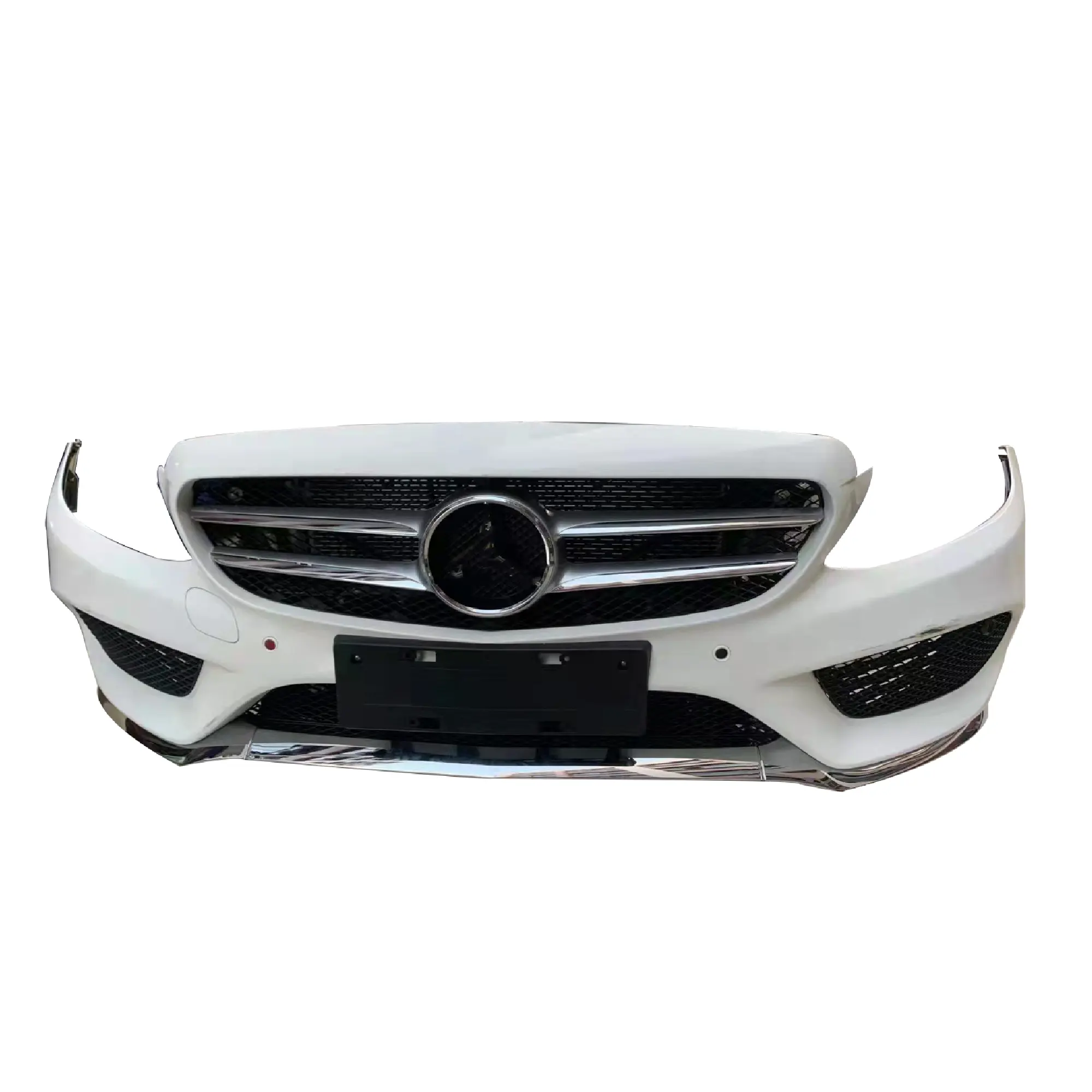 Front Bumper for w205 Body kit grille grill bumper set for Mercedes Benz W205 bodykit C180 C200 C260 C300 2015-2019