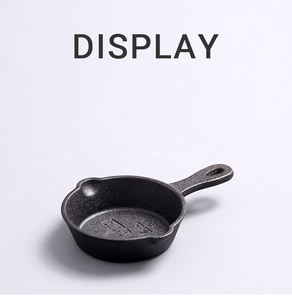 थोक कास्ट आयरन फ्राइंग पैन नॉन-स्टिक खाना पैन राउंड फ्लैट बॉटम सॉस पैन के साथ मिनी कुकवेयर सेट - Product Image 6