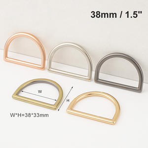 Tas Maken Benodigdheden Groothandel Hardware Handtassen 1.5 "Rose Goud D Ring 38Mm Vierkante Gesp Karabijnhaak Op Maat Verstelbare Gesp - Product Image 3