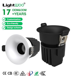 <span class=keywords><strong>Spot</strong></span> <span class=keywords><strong>LED</strong></span> encastré moderne ultra profond 53 mm anti-éblouissement sans cadre 3 CCT avec lentille optique professionnelle pour salon et maison - Product Image 1
