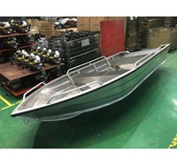 Bateau de pêche en aluminium/aluminium 9.8ft Longueur X 4.6ft Largeur X 1.6ft Hauteur Long Bateau Aluminium < 4m