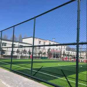 מכירה חמה ואבקה ירוקה במחיר סביר, שרשרת קישור רשת מתכת, רכבת מגרש כדורסל, גדר מגרש טניס, גדר מגרש טניס - Product Image 5