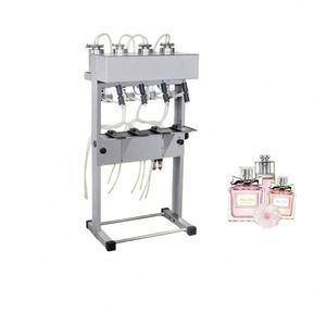 Máquina de Llenado de Perfumes Semiautomática de 4 Cabezales, Llenadora de Botellas de Perfume y Aerosoles - Product Image 1