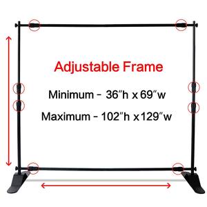 Soporte de <span class=keywords><strong>fondo</strong></span> de pantalla telescópica de 8 'para fotomatón y ferias comerciales Paso y repetición Banner/<span class=keywords><strong>Fondo</strong></span> de expositor de pared - Product Image 4