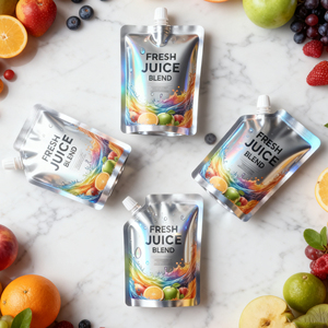 Feiao Tùy Chỉnh Spout Uống Pouch Nước Chanh Trà Bơm Lại Túi Nước Giải Khát Với Logo In BPA Miễn Phí Tiêu Thụ Di Động Spout Pouch - Product Image 1