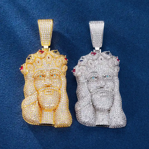 Personnalisé Jésus VVS Moissanite Iced Out Hip Hop Pendentif 925 Argent Pass Diamant Test Christian Usine Prix Fine Jewelry Hommes - Product Image 1