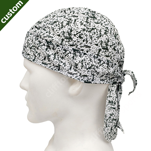 Casquette de travail unisexe réglable à motif camouflage léopard rayé, avec bandeau anti-transpiration, pour hommes et femmes, à nouer à l'arrière, pour infirmières, personnel et usage professionnel, type durag - Product Image 3