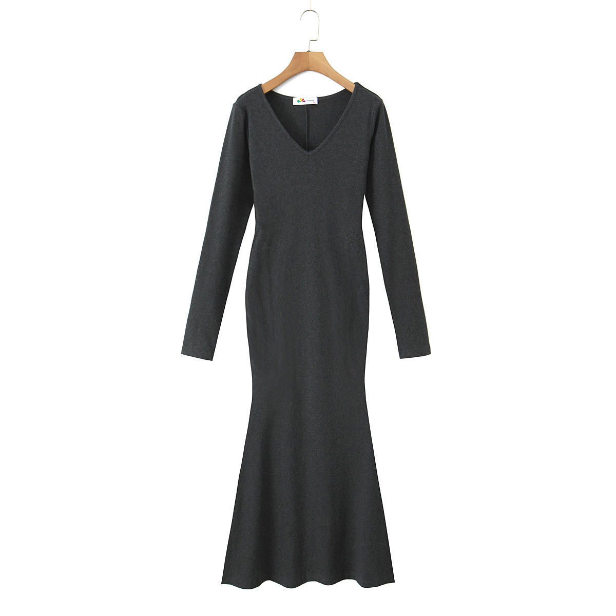 ชุดเดรสสีเทาคุณภาพสูง