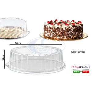 DOMETED Paquete de 3 Recipientes Transparentes con Tapa para Almacenamiento de Alimentos, 3 cm x 8 cm de Alto - Product Image 1