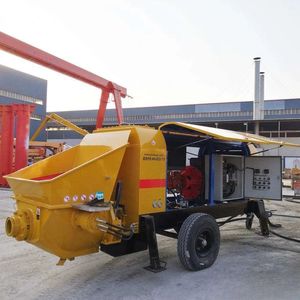 Pompe à béton mobile stationnaire diesel JIUHE 40 50 60m³/h pour remorque - Product Image 1