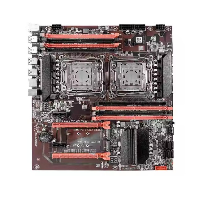 X99 F8D X99 Motherboard Dual CPU X99 Double LGA 2011-3 E5 V3 CPU DDR4 RECC 256GB M.2 NVME NGFF USB3.0 E-ATX Server