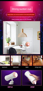 Dudaklar ve vajina ile çift kafa elektrikli titreşimli adam mastürbasyon oyuncaklar gerçekçi cep kedi vajina Sucking seks oyuncakları adam için - Product Image 2