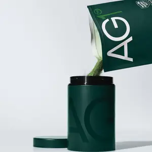 粉末锡盒定制印刷蛋白绿色牛奶85毫米90毫米直径香料抹茶咖啡可可粉末锡罐带螺旋盖