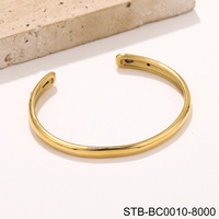 Brazalete de Acero Inoxidable 316L para Mujer, Marca FANKE, Dorado, Estilo Europeo Americano, Simple, Moderno, Doble, Discreto, para Fiesta
