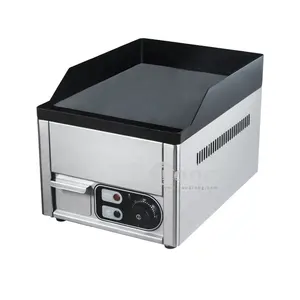 CE onaylı en iyi barbekü ızgara masaüstü ızgara biftek makinesi ticari kullanım için elektrikli paslanmaz çelik kalbur