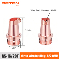 Buse de soudage laser portative DETON M16-AS-20, pointe de torche de soudeuse laser Ultra WeiYe