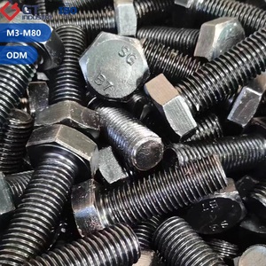 Boulons hexagonaux lourds en acier HDG galvanisé noir, alliage B16 ASTM A193 Grade Gr B5 B7 B7M, avec écrous A194 2H 2HM - Product Image 2