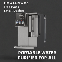 Dispensador de Agua Fría y Caliente de Plástico para Beber Directo, Purificador, Termo Eléctrico, Mantiene la Temperatura, Instalación Gratuita, Escritorio, Hogar