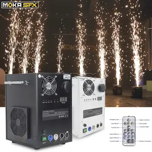 MOKA MK-E11 SFX 750W, mesin Cold Spark DMX512 perlengkapan panggung besar mesin efek khusus nirkabel putih