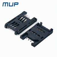 Support de carte SIM 6 broches MUP-C7013, connecteur de carte intelligente pour POS, ATM, éclairage, GPS, IoT – Vente chaude en Inde, Malaisie, Vietnam