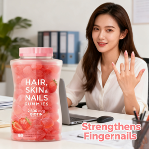 Integratori Vitaminici Superfood per Adulti, Gommose Vegane alla Biotina per <span class=keywords><strong>Capelli</strong></span>, Pelle <span class=keywords><strong>e</strong></span> <span class=keywords><strong>Unghie</strong></span>, 100% Naturali OEM - Product Image 2