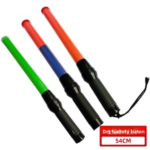 54cm <strong>Traffic</strong> Baton Battery-Powered Red Blue Flashing Stick <strong>Traffic</strong> Barrier Warning <strong>Plastic</strong> Fluorescent Stick Road - Product Image 3