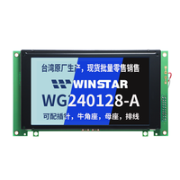 WG240128A Layar LCD Dot Matrix 240x128 170x93mm FSTN Transflektif 1/128 Duty Tegangan Negatif Terintegrasi 5V