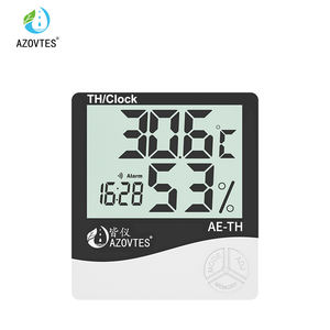 घरेलू इनडोर सूखा और गीला तापमान गेज Lcd डिस्प्ले प्लास्टिक बेबी रूम की दीवार घुड़सवार थर्मामीटर ओम अनुकूलन योग्य - Product Image 1