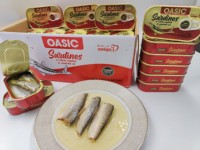 Sardines en sauce tomate, tous types de poissons, vente en gros de fruits de mer, 155g