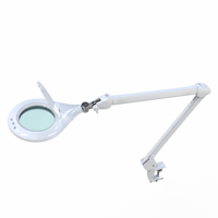 Custom 5 Diopter Daylight Led Esthetician Magnifier Lamp 1.75x 2.25x Beauty Salon Lash Extension Clamp on Magnifying Glass Light