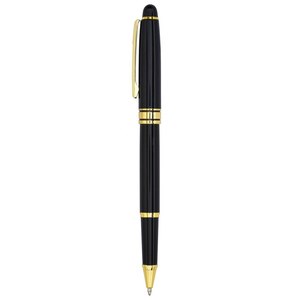 Bolígrafo de Rodillo Negro y Dorado, Instrumento de Escritura Premium, Diseño Clásico, Acabado Elegante, Uso Profesional - Product Image 2