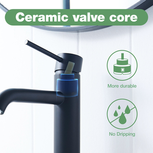 Modern Luxury Single-Handle Water <strong>Taps</strong> <strong>Black</strong> 304 Stainless Steel Bathroom Basin Faucets - Product Image 3