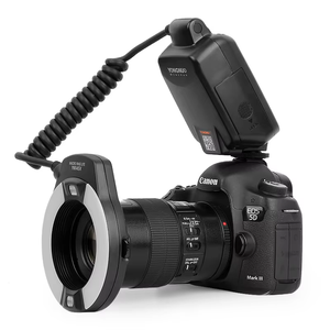 Chất lượng tốt Yongnuo yn24ex yn14ex II EX E-TTL Macro Vòng <span class=keywords><strong>Flash</strong></span> Speedlite cho <span class=keywords><strong>Canon</strong></span> 1Dx 5D3 6D 7D <span class=keywords><strong>70d</strong></span> 80D A6000 A6300 - Product Image 1