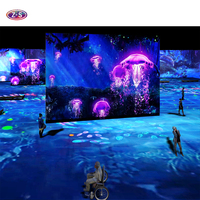 Système de projection immersive 3D avec support technique à distance, équipement d'affichage holographique mural et au sol pour musée d'art