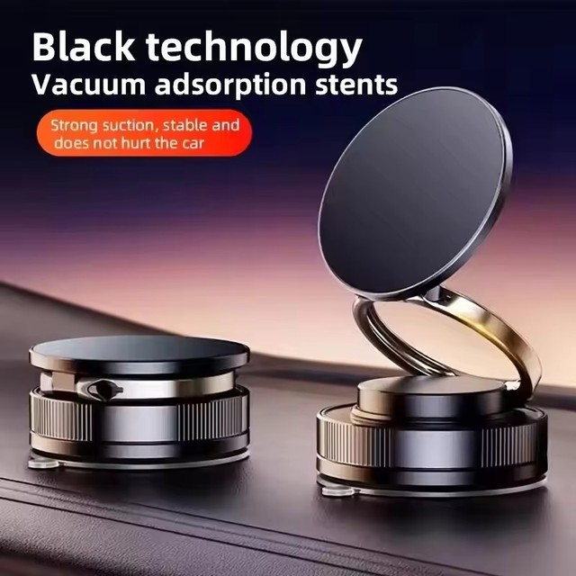 360 Rotating Magnetic Car Phone Holder-Super Strong Vacuum Suction Cup,Magnetic Mount,Universal Phone Stand for All Smartphones
