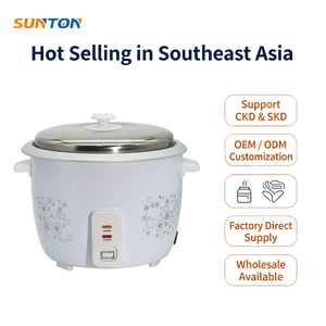 Electrodoméstico de cocina al por mayor de fábrica SUNTON, calentador rápido, control de una tecla, tambor blanco, olla arrocera automática de 2,8 l - Product Image 1
