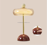 Lampe de table portable de luxe à intensité variable, lampe de chevet pour salon, bureau, restaurant, lampe de table LED sans fil rechargeable