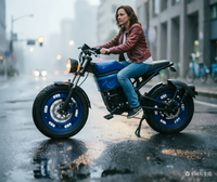 Bicicleta Eléctrica X9 para Ciudad y Ocio, Motor sin Escobillas de 500W, 27 Velocidades, Cuadro de Acero, Frenos de Disco Hidráulicos, Batería de Iones de Litio de 60V, 31-60km de Autonomía