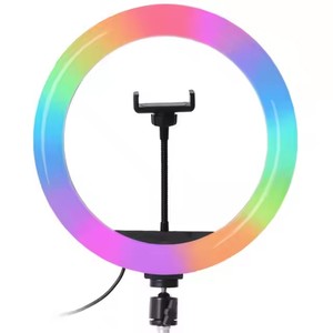 Lampe annulaire LED <span class=keywords><strong>pour</strong></span> selfie, très populaire, avec support de téléphone et trépied <span class=keywords><strong>pour</strong></span> éclairage d'appoint photo et vidéo en direct sur <span class=keywords><strong>TikTok</strong></span> - Product Image 2