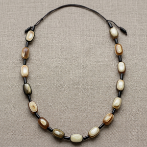Collar de cadena de eslabones unisex ecológico de cuerno de búfalo de moda vintage al por mayor, fabricación de perlas/Aniversario de diamantes - Product Image 2
