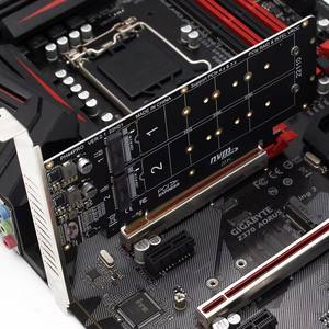 Tarjeta Adaptadora Divisora PCIeX16 a <span class=keywords><strong>M</strong></span>.2 <span class=keywords><strong>M</strong></span>-key NVMEx4SSD para Servidor 2U RAID Array - En Stock - Product Image 4