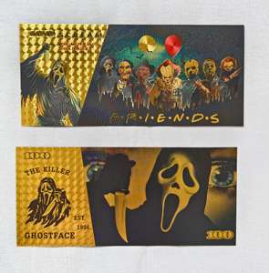 مجموعة أوراق نقدية تذكارية بشخصية فيلم رعب-مجموعة من الرموز المخيفة الكلاسيكية - Product Image 3